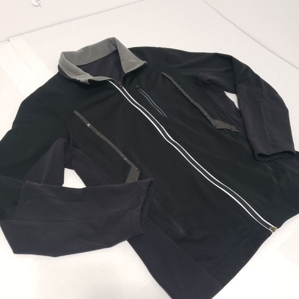 Lululemon athletica full zip Jacket Hoodie Men's sz small black - Picture 10 of 11